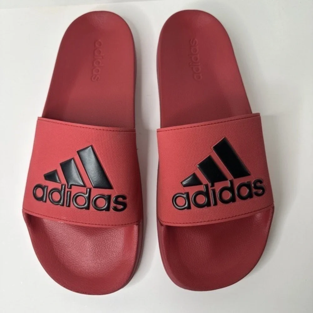 Men Adidas Originals Adilette Shower Slide Red/ Black. Mens‎ Size 13US EXCELLENT
